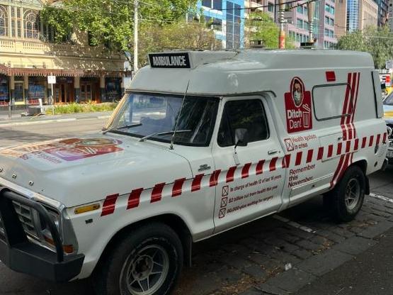 The vintage ambulance has been dubbed the 'ditch Danmobile'.