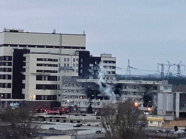 Imagine the fallout if Ukraine’s Zaporizhzhia nuclear power plant had blown when attacked by Russia. Picture: AFP