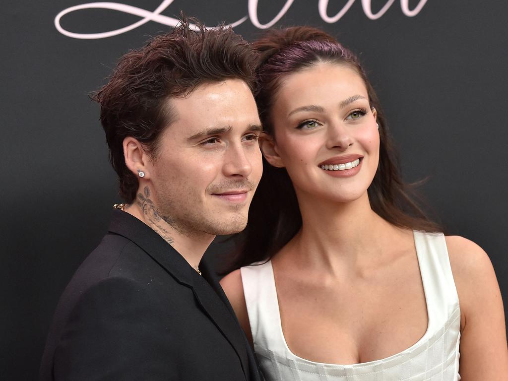 Brooklyn and wife Nicola recently did a joint interview with Glamour but failed to address the fallout. Picture: AFP