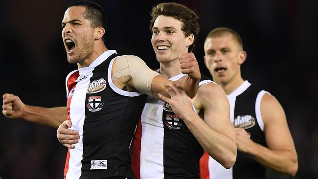 Blake Acres has re-signed with St Kilda. Photo: AAP Image/Julian Smith