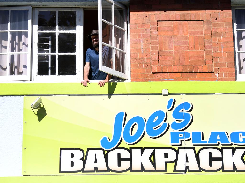 Joe’s Backpackers has also been locked down. Picture: NCA NewsWire / Dan Peled