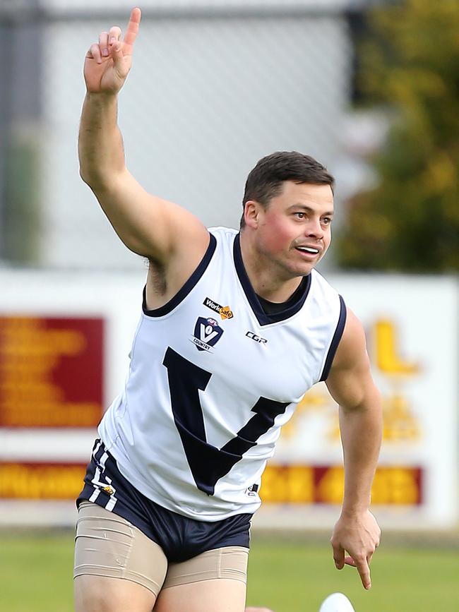 Steve Stroobants in action for Vic Country in 2017. Picture: Yuri Kouzmin