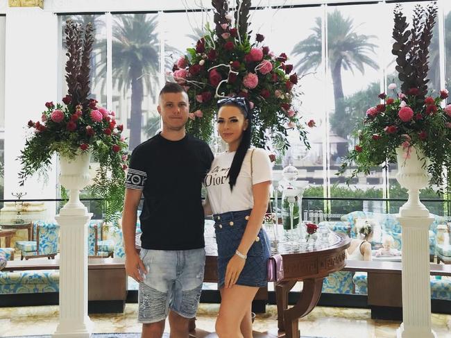 Tyson Scholz with partner Sophie Lee Anderson, had a big following on social media. Picture: Instagram