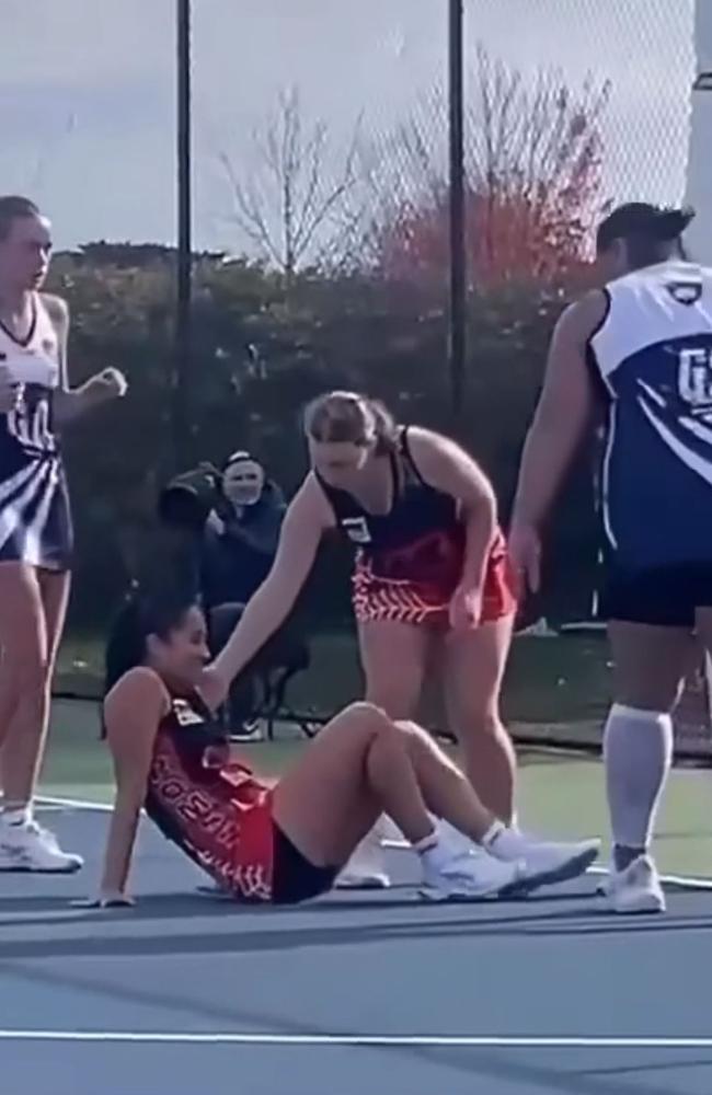 The incident occurred during a match between Melton Centrals and Romsey. Picture: Supplied