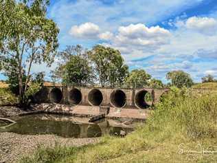 Jodie Locke shares a picture of the Condamine River at the Wallace St bridge. Picture: Jodie Locke