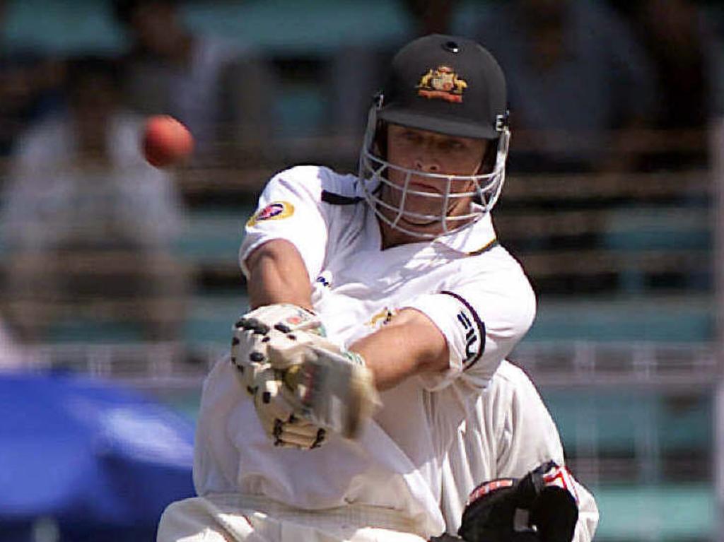 Adam Gilchrist took the attack to India on a tricky pitch little more than a year after his celebrated Hobart heroics.