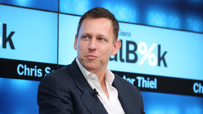 Peter Thiel says the antonym of ‘diversity is university’. Picture: AFP