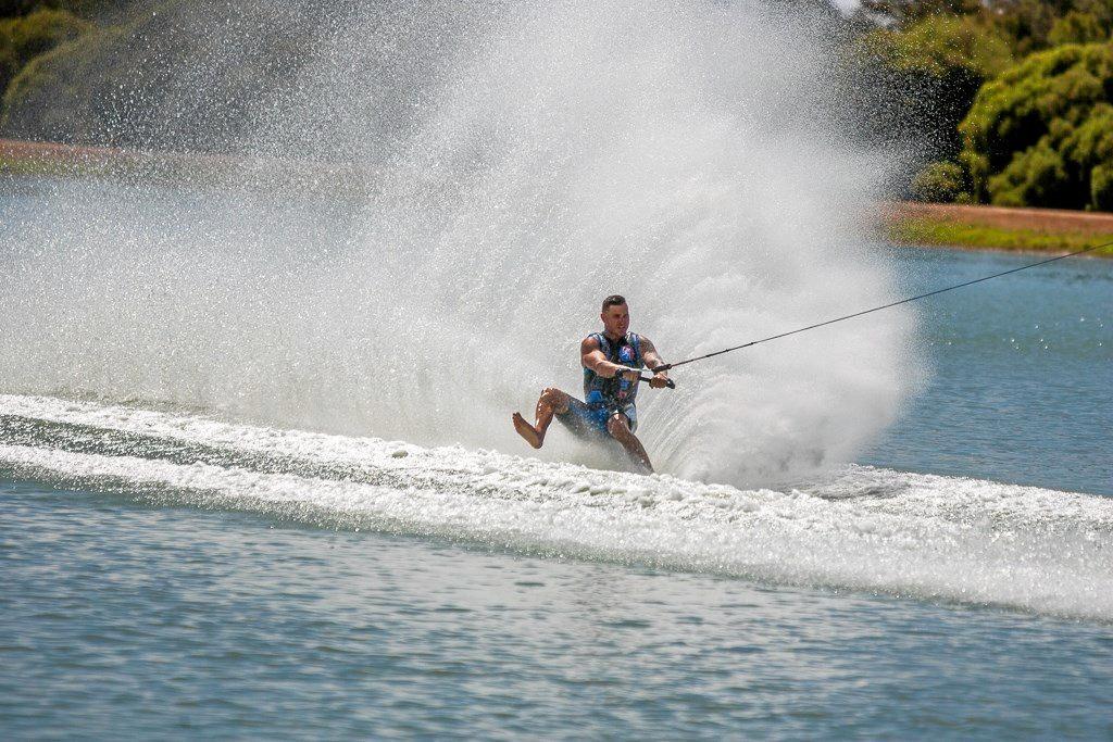 RIDING SOLO: Thee years removed from losing his father and biggest supporter, barefoot water skier Luke Van Den Heuvel returned to the water and placed fifth at the Australian Championships. Picture: Contributed