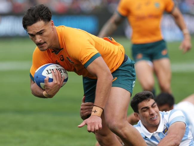 Wallabies star Jordan Petaia says the Wallabies are building depth. Picture: Daniel Jayo/Getty Images