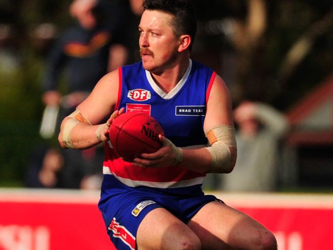 Dylan Joyce in action for Keilor in the EDFL. Picture:  Jamie Morey