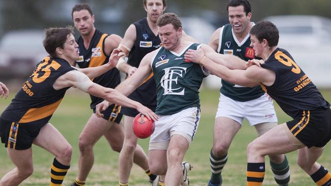 Kristan Height won the GV Morrison Medal playing for Echuca and the O and M Morris Medal playing for Myrtleford.