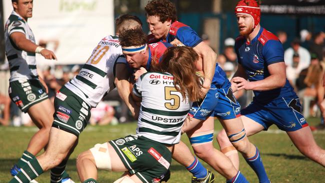 Manly stunned Warringah to win the Battle of the Beaches. Pic: Karen Watson.