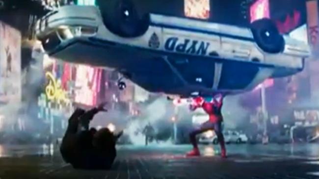 Amazing Spider-Man clip shown at Times Square