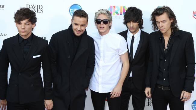 One Direction on the red carpet ahead of the 2014 ARIA Awards. Picture: News Corp Australia