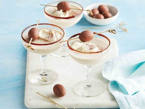 Baileys and cream Easter egg cocktail.