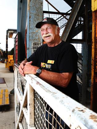 Knight’s uncle Nigel Berwick works as a tour guide at the new mine centre. Picture: Gary Ramage.