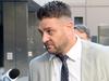 MELBOURNE, AUSTRALIA - NewsWire Photos May 16, 2024: Former AFL star Sam Fisher arrives at the County Court in Melbourne for sentencing over cross-border drug trafficking operation. Picture: NCA NewsWire / Andrew Henshaw