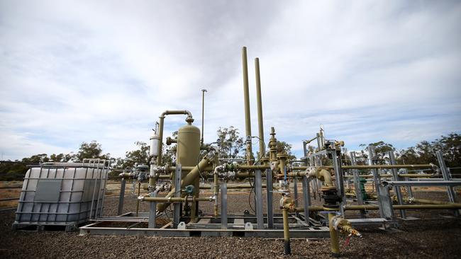 A gas well at the Santos Narrabri Gas project. Picture: Nathan Edwards.