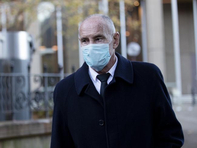 Chris Dawson leaves the Federal Court on Wednesday Dawson is facing trial for the murder of his wife in the 1980s. Picture: Nikki Short