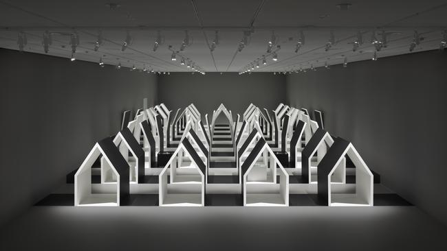 Escher X Nendo: Between Two Worlds exhibit at the NGV won the installation design award.