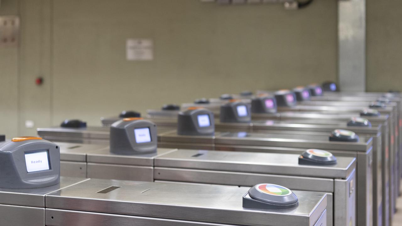 A train union hopes to shut down ticket readers at Sydney stations. Picture: NCA NewsWire / Monique Harmer