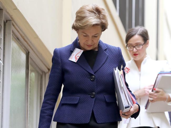 Ilana Atlas, left, arrives to Coca-Cola Amatil AGM. Picture: AAP