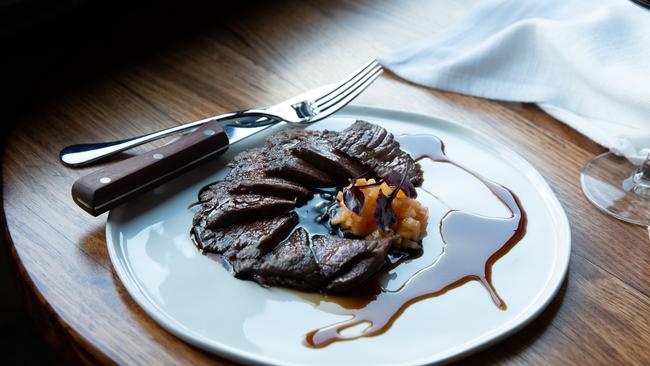 The steak al cioccolato at Rosmarino restaurant in Fortitude Valley.