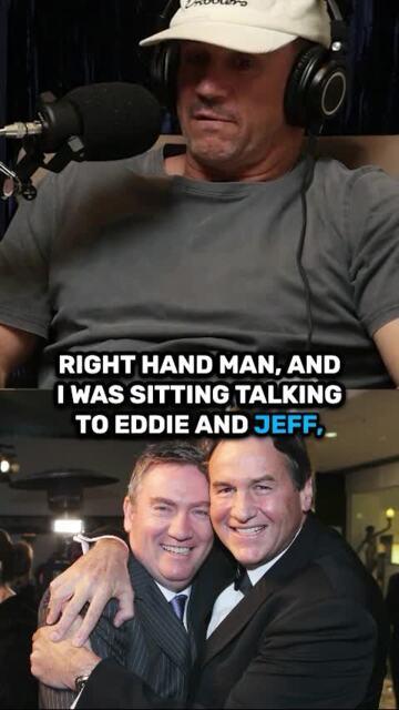 Matty's awkward meeting with Eddie McGuire and Jeff Browne