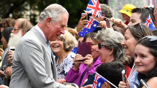 King Charles pictured during a visit to Brisbane on April 4, 2018. Picture: Dan Peled/Pool/AFP