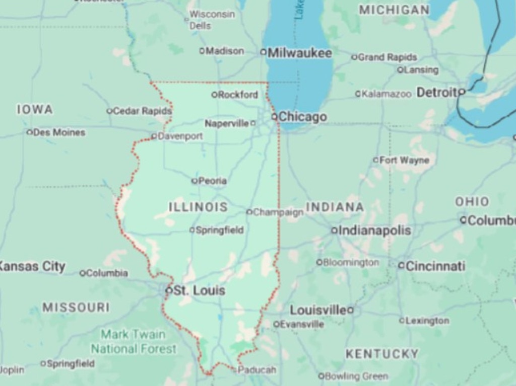 The state legislature has voted 69-25 to embrace any neighbouring Illinois county that wants to switch allegiance. Picture: Google Maps