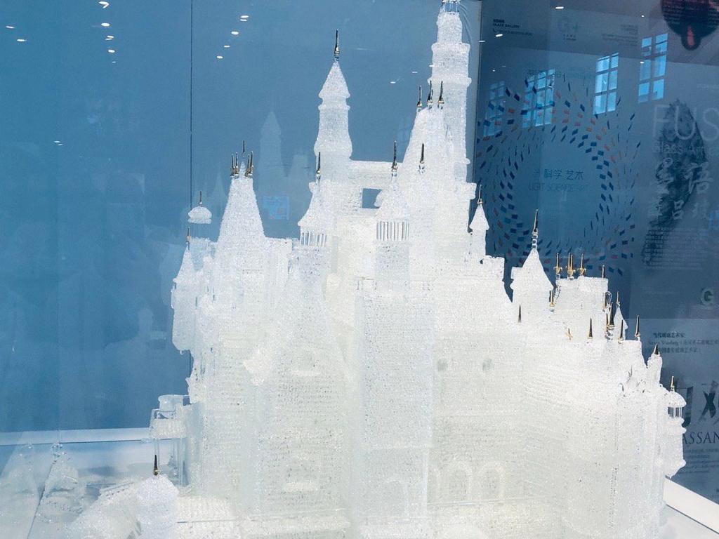 Kids smash $90,000 glass Disney castle museum exhibit | news.com.au