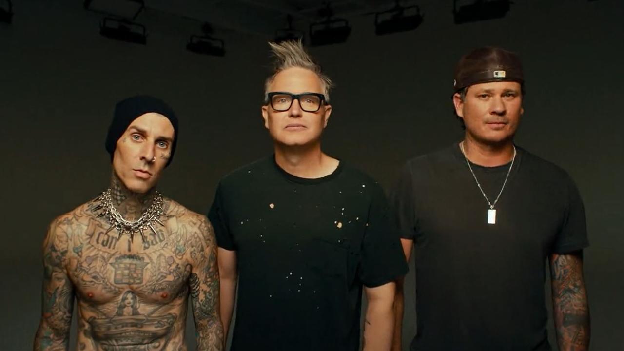 Blink 182 are back! Travis Barker, Mark Hoppus and Tom DeLonge featured in an X-rated announcement video.
