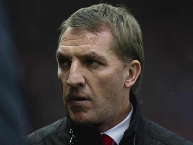 Liverpool's manager Brendan Rodgers during the match.