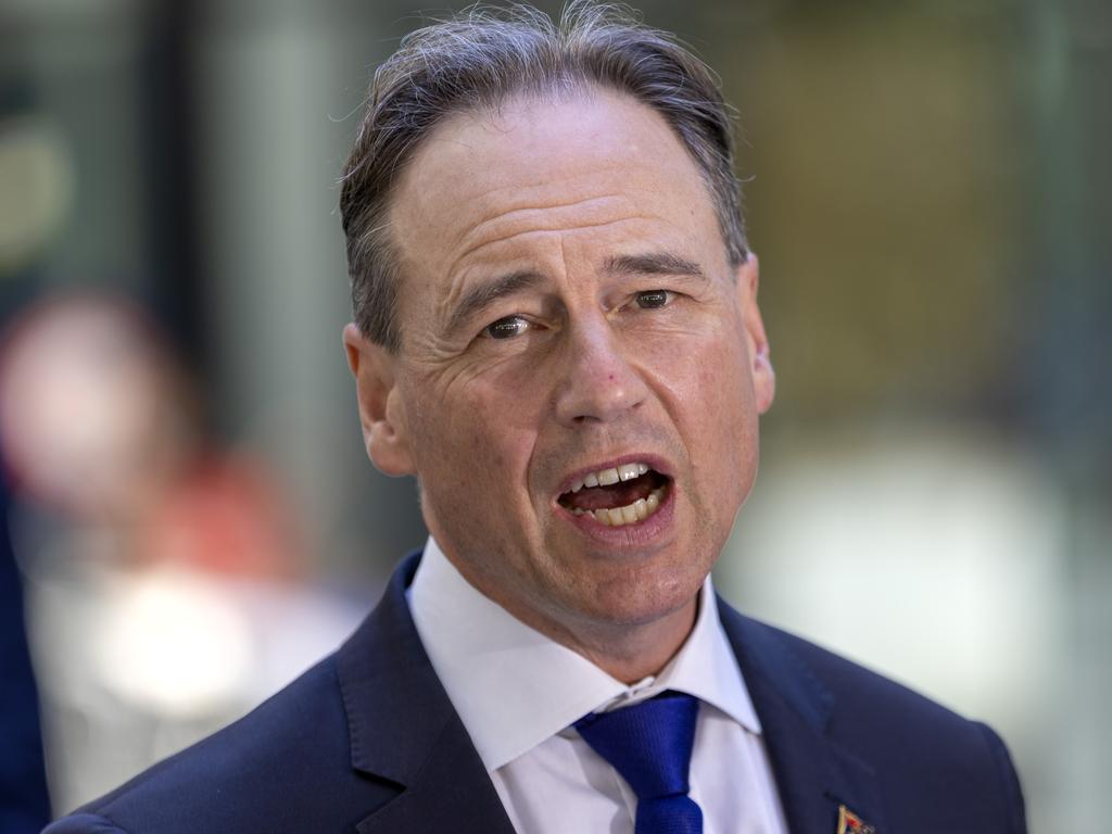 Health Minister Greg Hunt has asked the Australian Technical Advisory Group on Immunisation for advice on whether to change booster shot timing. Picture: NCA NewsWire/David Geraghty