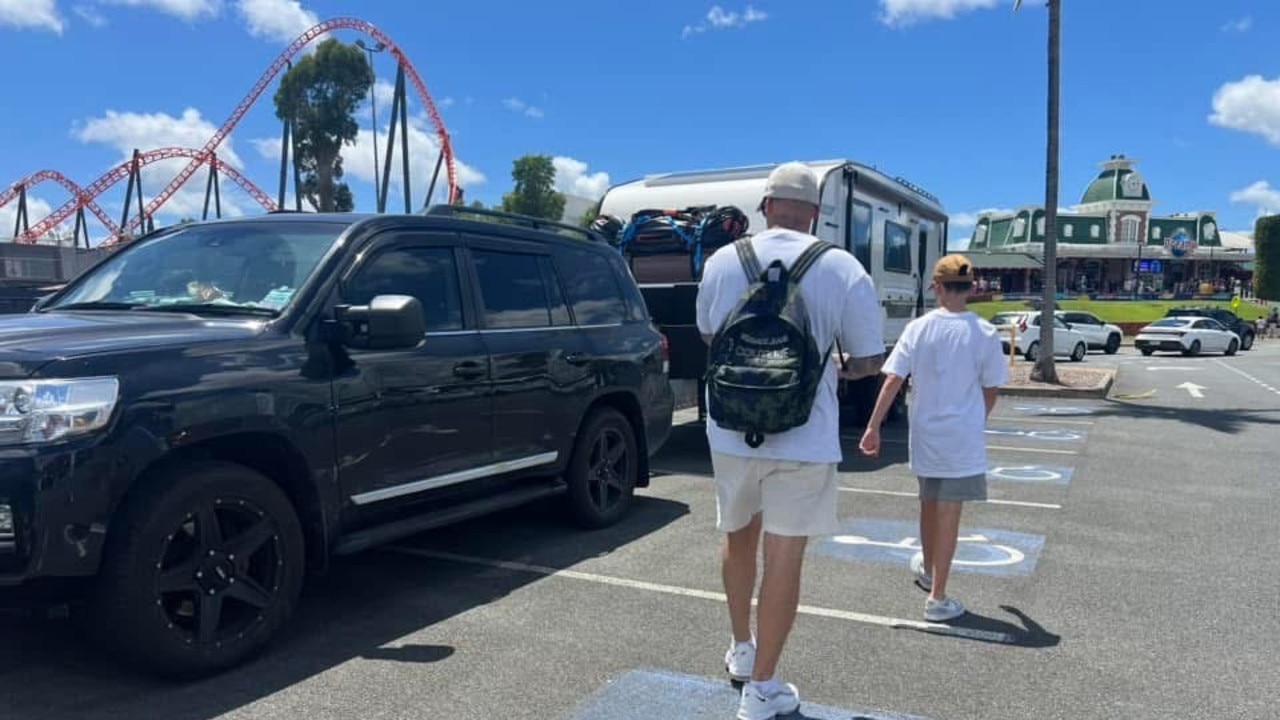 The driver, while having a disability sticker on his car, took up five accessible spaces at Dreamworld.