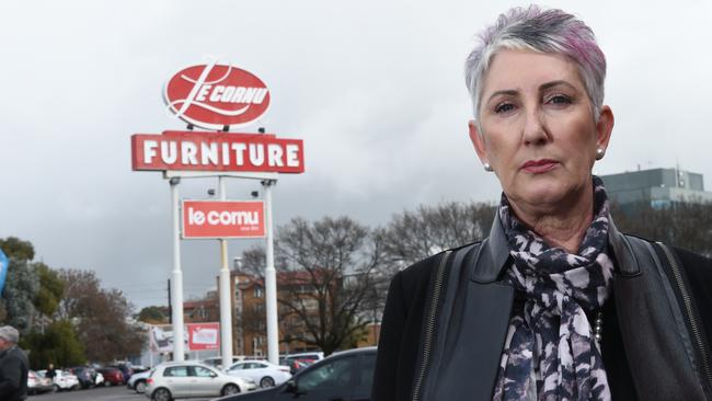 Le Cornu CEO Debra Singh outside the iconic store. Picture: Roy VanDerVegt