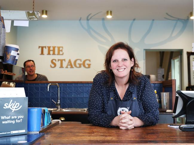 Sue Stagg of The Stagg coffee shop following UTAS’ announcement that the Sandy Bay campus is moving to the city. Picture: NIKKI DAVIS-JONES