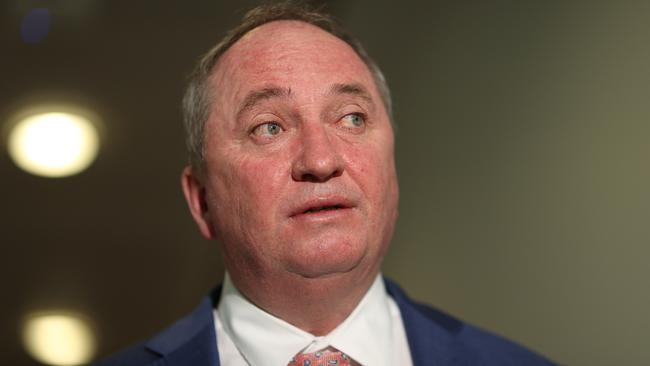 Barnaby Joyce says he supports the ‘process’ of adopting a target of net-zero emissions by 2050 but attacked Labor’s plan to enshrine net zero in legislation. Picture: Gary Ramage