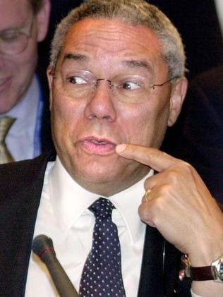 US Secretary of State Colin Powell resigned in 2004. Picture: AP