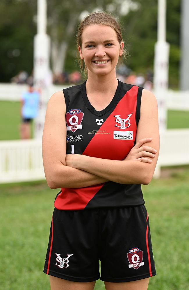 26/03/2023: QAFLW captains Lucy Bellinger (Yeronga). pic Lyndon Mechielsen/Courier Mail