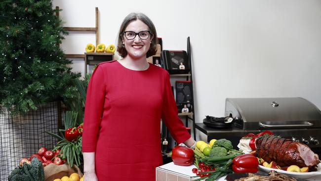 Coles Group chief executive Leah Weckert at the Coles Christmas 2023 launch. Picture: Getty Images