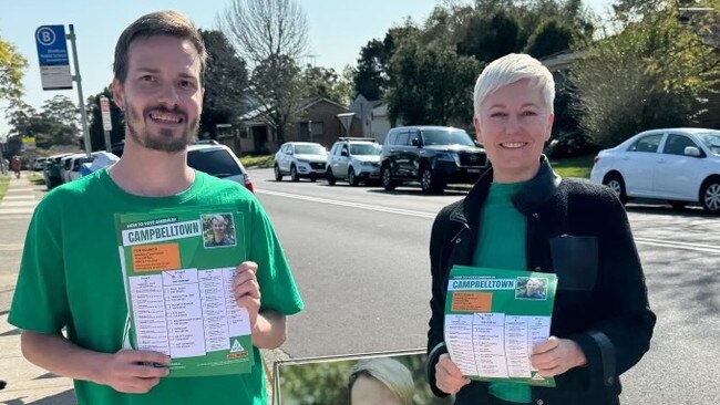 Jayden Rivera was supported by Greens senator Cate Faerhmann today at Bradbury. Picture: Supplied