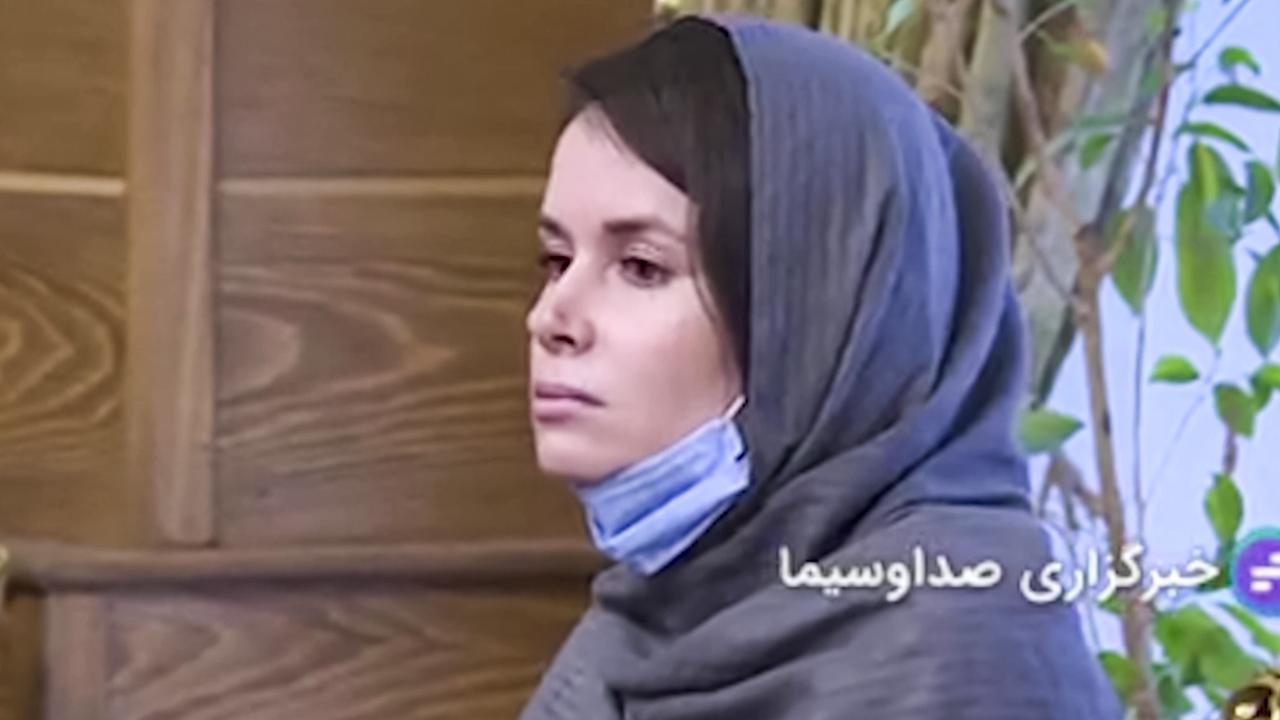 An image grab from footage obtained from Iranian State TV IRIB on November 25, 2020, shows Australian-British academic Kylie Moore-Gilbert.