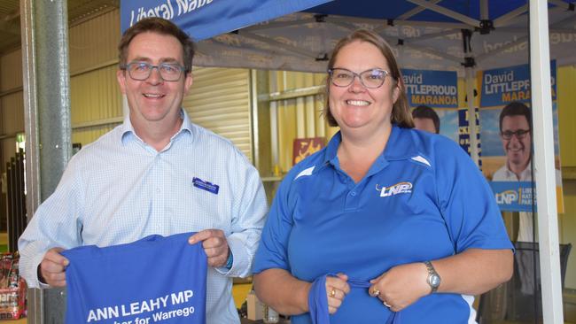 James McGrath at an LNP tent at the Dalby Show 2023. Picture: Emily Devon
