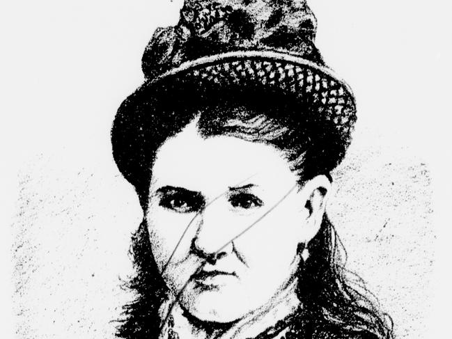 This engraving was the first image of Kate Kelly to appear after the Glenrowan siege.