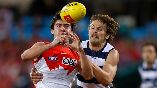 Logan McDonald is a leading option to replace Lance Franklin for Friday night’s match against the Eagles. Picture: Getty Images