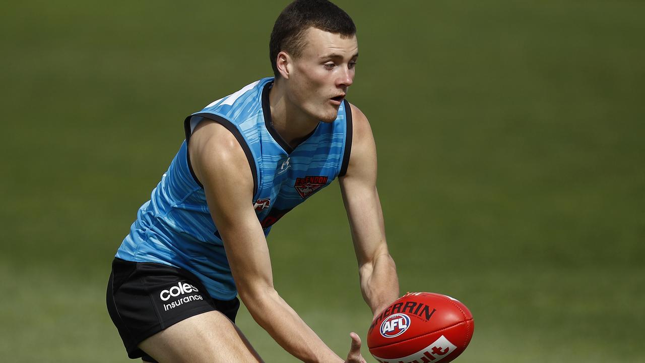 Essendon draftee Nik Cox will play his first game against the Hawks.