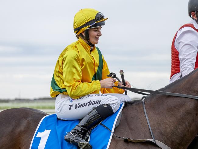 Teagan Voorham after a win at Murray Bridge in September. Picture: Makoto Kaneko