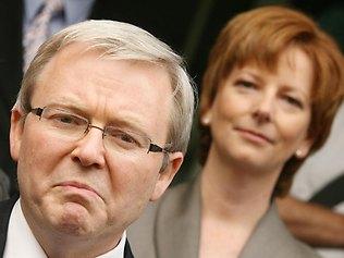 Kevin Rudd and Julia Gillard