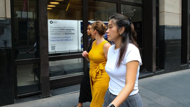 SYDNEY, AUSTRALIA : Newswire Photos - JANUARY 14 2025; A general view of people walking past the ASX in the Sydney CBD. Picture: Newswire/ Gaye Gerard